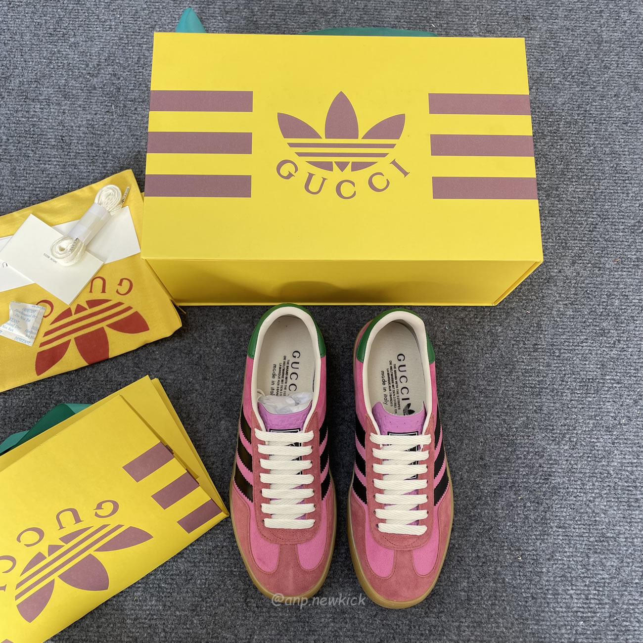 Adidas X Gucci Gazelle En Rosa De Mujer 707864 9stu0 5960 (2) - newkick.app